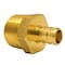 Apollo 1/2 in. Brass PEX Barb x 3/4 in. Male Pipe Thread Reducing Adapter APXMA3412 - alternate 1